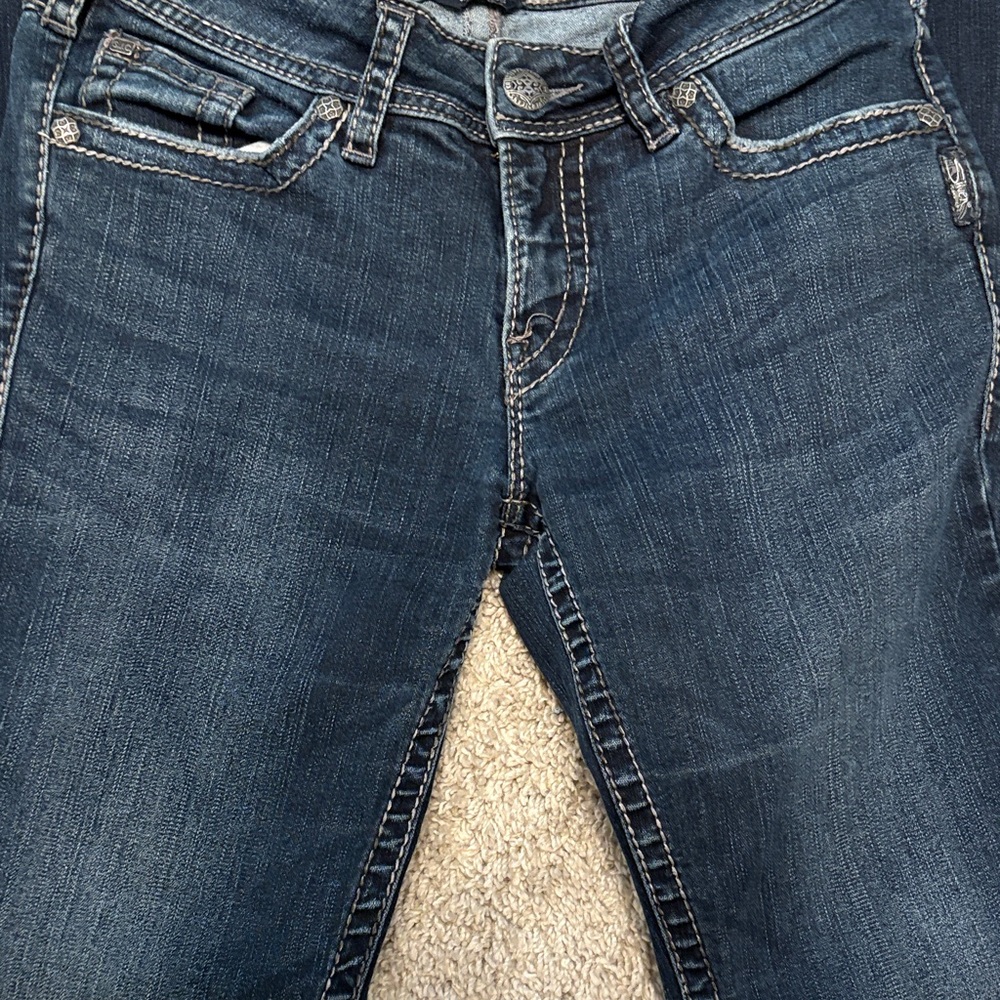 Silver Jeans Suki Surplus Cargo Denim Jeans Women’s W29 L34 - Picture 12 of 16